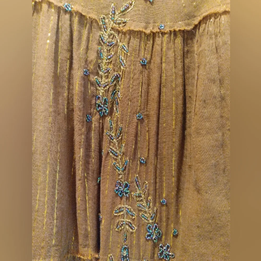 Uniform By John Paul Richard, Long Brown W Gold Thread & Embroidering, Size S - Picture 4 of 10